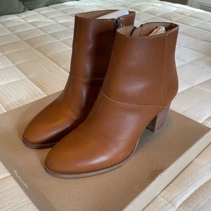 Madewell ankle boots, size 9, English Saddle.